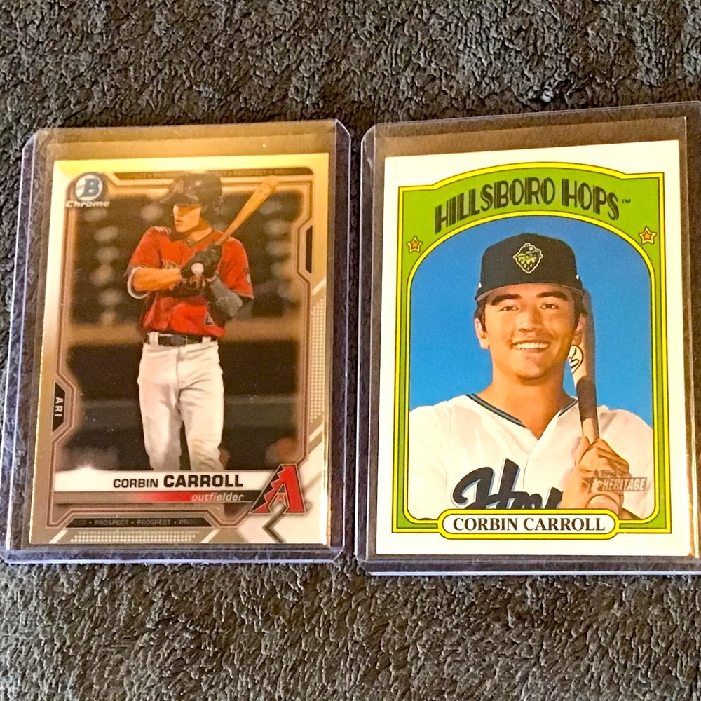 Corbin Carroll 2021 Bowman Chrome ProspectsDiamondbacks Rookie & Minor League